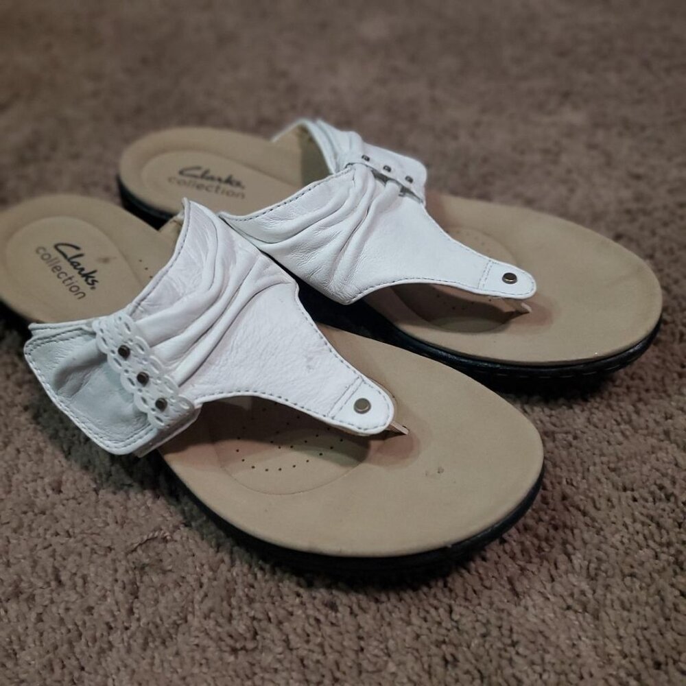 Clarks Leather Sandals Size 9